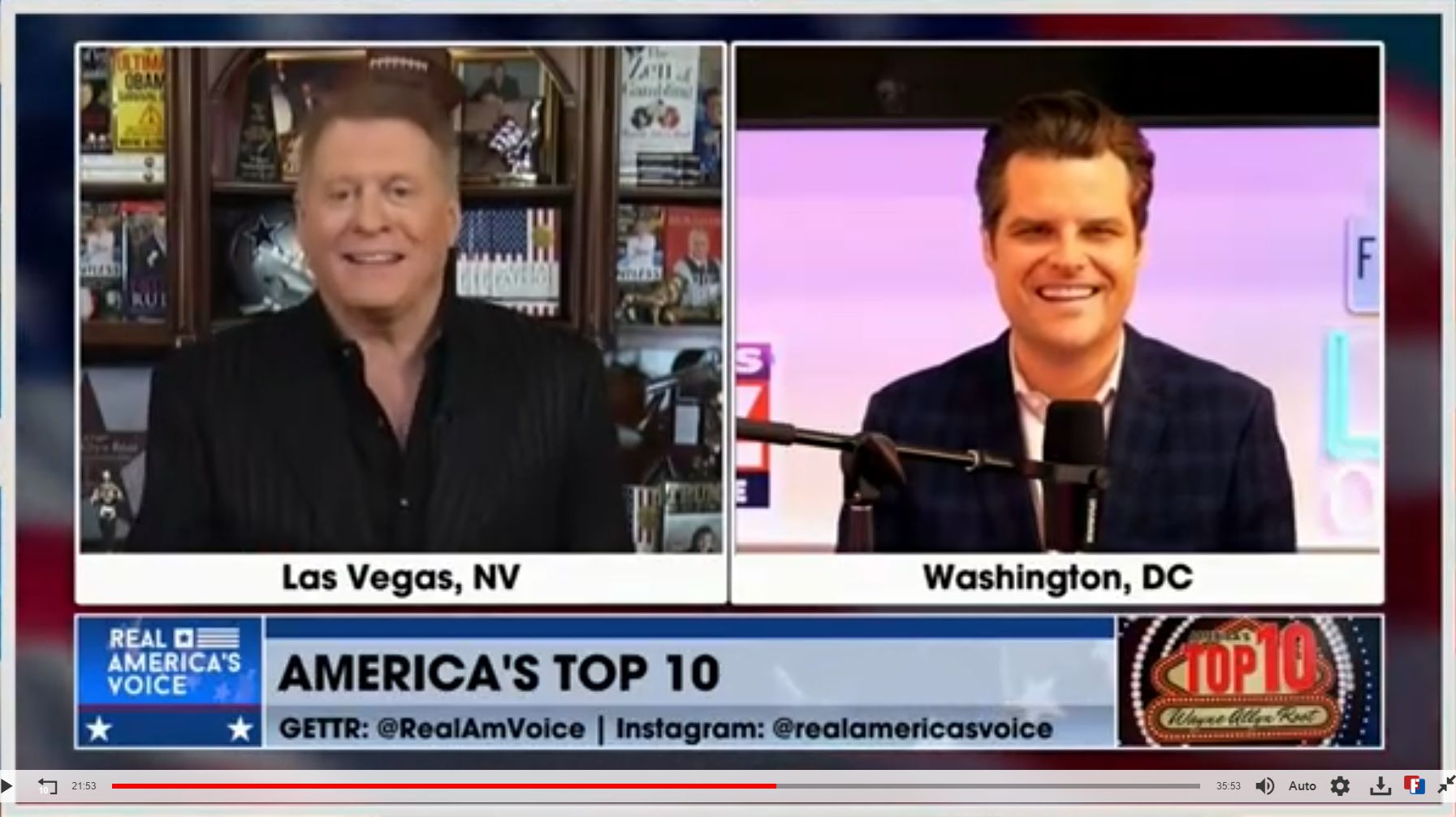 America’s Top Ten Countdown with Wayne Allyn Root – guest Congressman Matt Gaetz 12/10/22