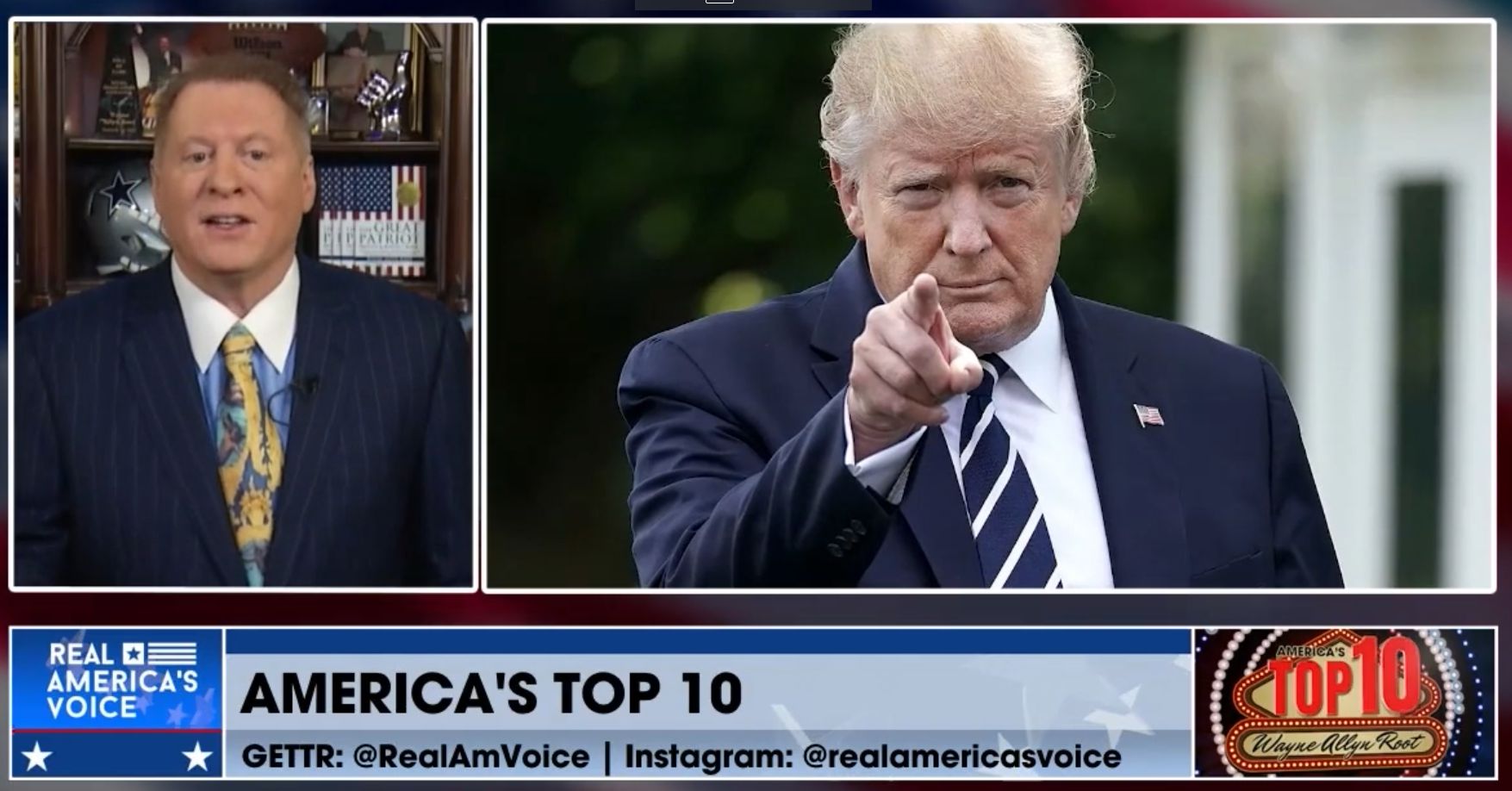 America’s Top Ten Countdown with Wayne Allyn Root – guest President Donald Trump 12/24/22
